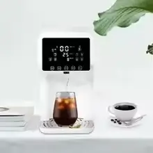 touchscreen countertop reverse osmosis water filter system with integrated purification and heating feature